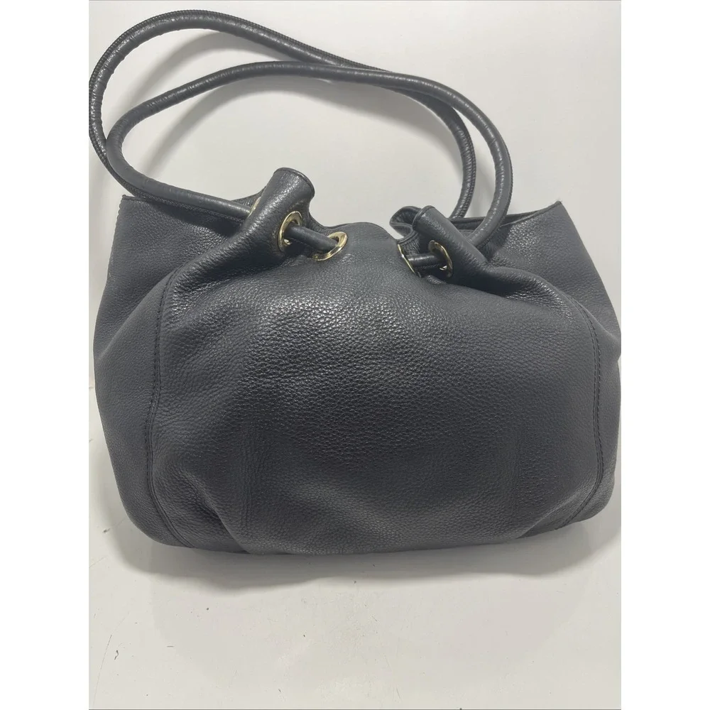 Michael Kors Cinch Black Pebbled Leather Hobo Bag